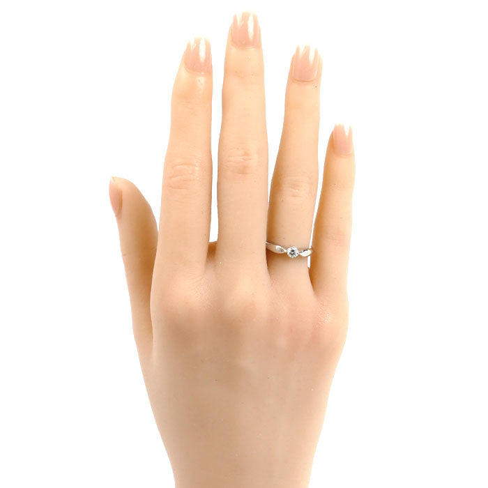 BVLGARI ブルガリ Pt950プラチナ デディカータ・ア・ヴェネチア リング・指輪 ダイヤモンド0.18ct 5号 4.3g レディース【中古】【美品】
