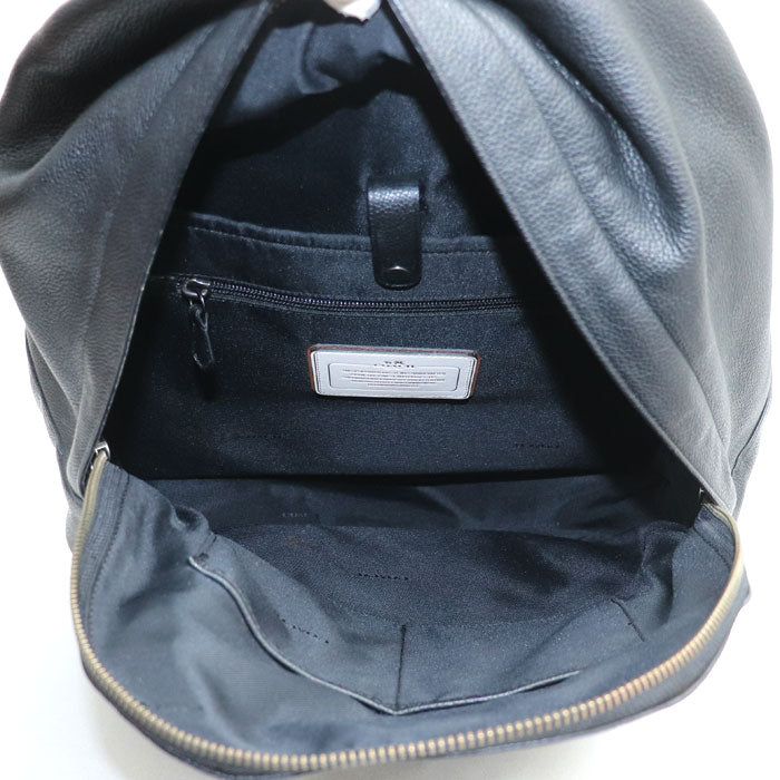 COACH コーチ リファインド ペブルレザー リュック リュック・デイパック ブラック 71622 ユニセックス【中古】