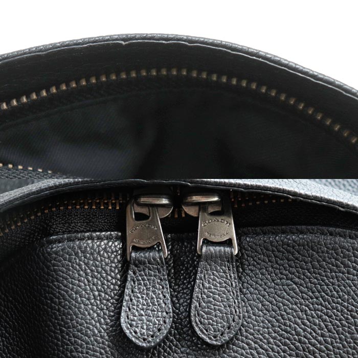 COACH コーチ リファインド ペブルレザー リュック リュック・デイパック ブラック 71622 ユニセックス【中古】