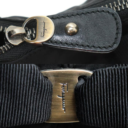 Salvatore Ferragamo サルヴァトーレフェラガモ ヴァラ リボン ワンショルダー ショルダーバッグ ブラック EZ21-B667 レディース【中古】