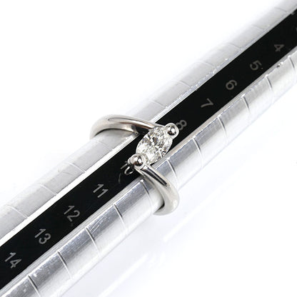 Pt900プラチナ リング・指輪 ダイヤモンド0.521ct 9号 5.8g レディース【中古】