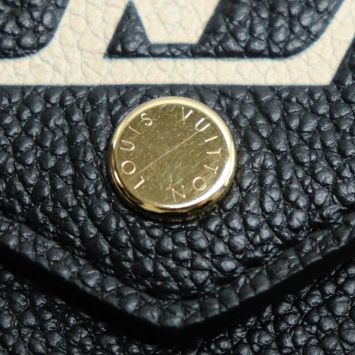 LOUIS VUITTON ルイ・ヴィトン ポルトフォイユ ヴィクトリーヌ 三つ折り財布 バイカラーアンプラント ブラック M80968 ICチップ レディース【未使用】【買取品】