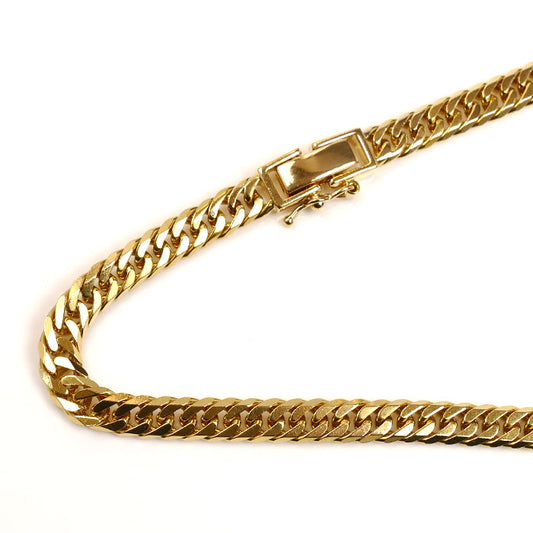 K18YG イエローゴールド ネックレス 喜平6面Wカット 30.2g 50cm メンズ【中古】