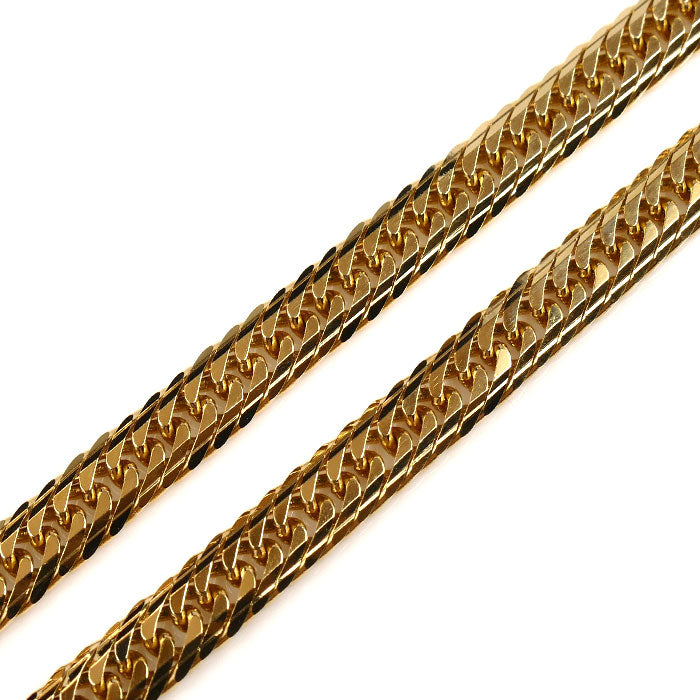 K18YG イエローゴールド ネックレス 喜平14面トリプルカット 18.7g 45cm ユニセックス【中古】