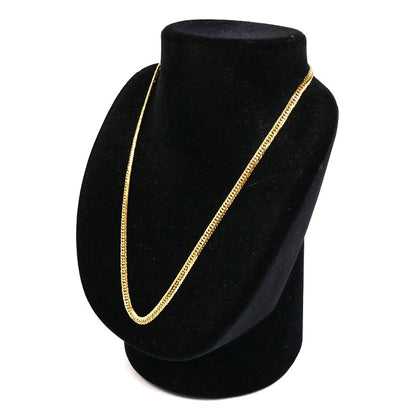 K18YG イエローゴールド ネックレス 喜平14面トリプルカット 18.7g 45cm ユニセックス【中古】