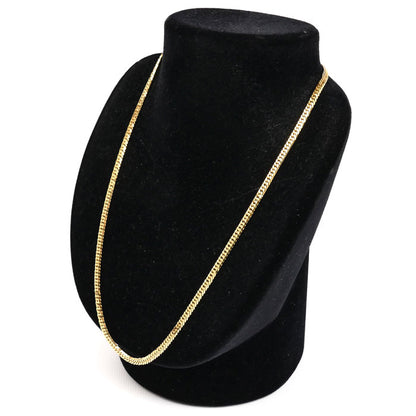 K18YG イエローゴールド ネックレス 喜平6面Wカット 20.2g 50cm メンズ【中古】