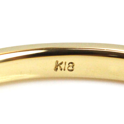 K18YG イエローゴールド 甲丸 リング・指輪 17号 2.1g ユニセックス【中古】