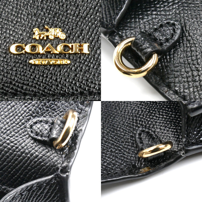 COACH コーチ レイチェル フォンショルダーポーチ ショルダーバッグ ブラック 3048 レディース【中古】【美品】