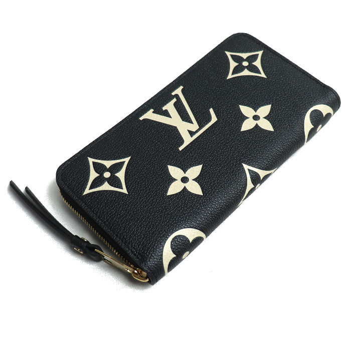 LOUIS VUITTON ルイ・ヴィトン ジッピーウォレット 長財布 ラウンドファスナー バイカラーアンプラント ブラック M80481 ICチップ レディース【未使用】【買取品】