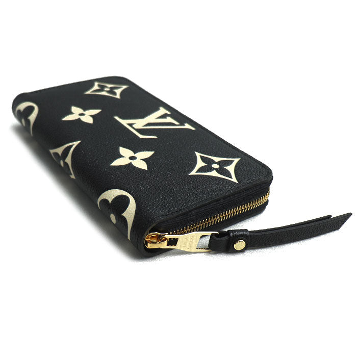 LOUIS VUITTON ルイ・ヴィトン ジッピーウォレット 長財布 ラウンドファスナー バイカラーアンプラント ブラック M80481 ICチップ レディース【未使用】【買取品】