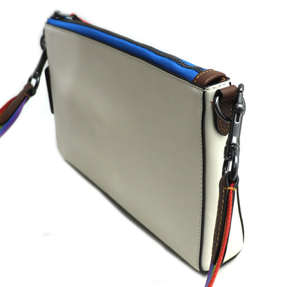 COACH コーチ ホールデン ショルダーバッグ レインボー ショルダーバッグ ホワイト マルチ C9854 レディース【中古】【美品】