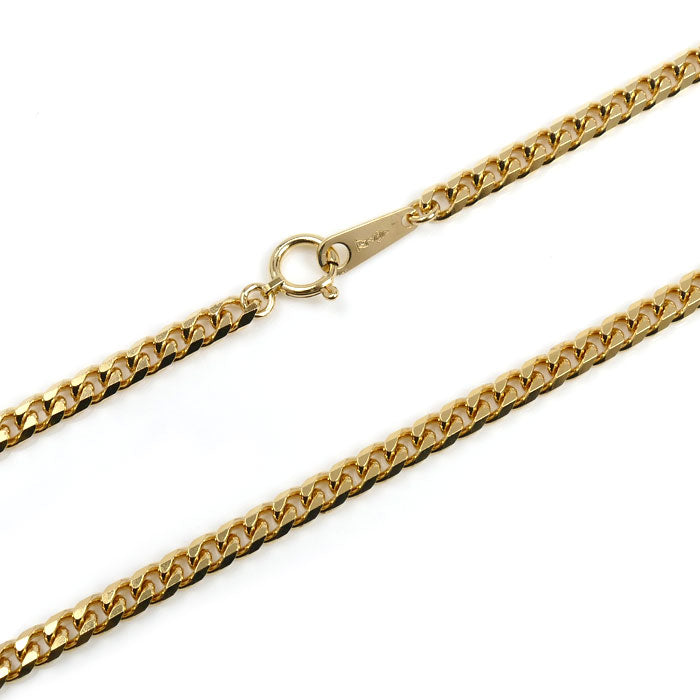 K18YG イエローゴールド ネックレス 喜平8面カット 20.3g 50cm メンズ【中古】