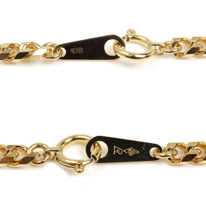 K18YG イエローゴールド ネックレス 喜平8面カット 20.3g 50cm メンズ【中古】