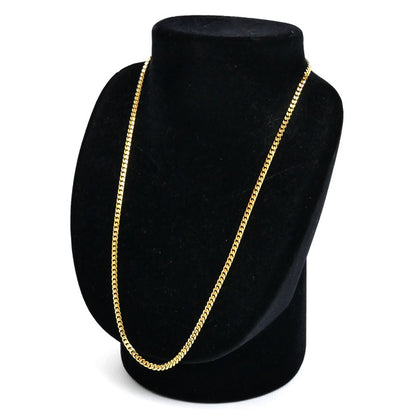 K18YG イエローゴールド ネックレス 喜平8面カット 20.3g 50cm メンズ【中古】