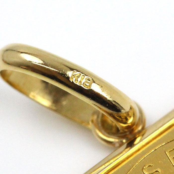 K24YG/K18YG スイスバンク 10g インゴット ペンダントトップ 11.6g ユニセックス【中古】