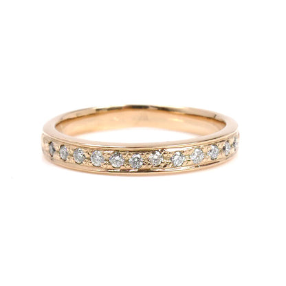 K10PG ピンクゴールド リング・指輪 ダイヤモンド0.09ct 4号 1.4g ピンキー レディース【中古】