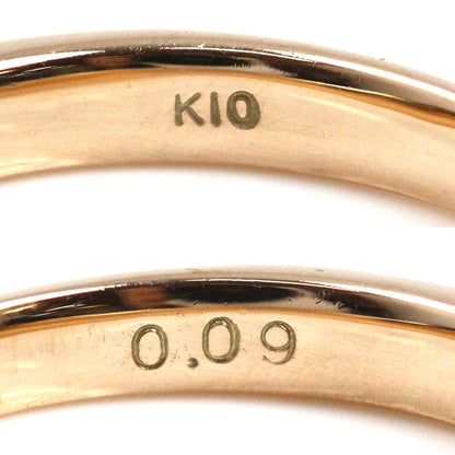 K10PG ピンクゴールド リング・指輪 ダイヤモンド0.09ct 4号 1.4g ピンキー レディース【中古】