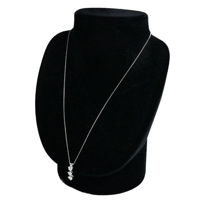 Pt900/850 ネックレス ダイヤモンド1.0ct 3.8g ～45cm フリーチェーン レディース【中古】