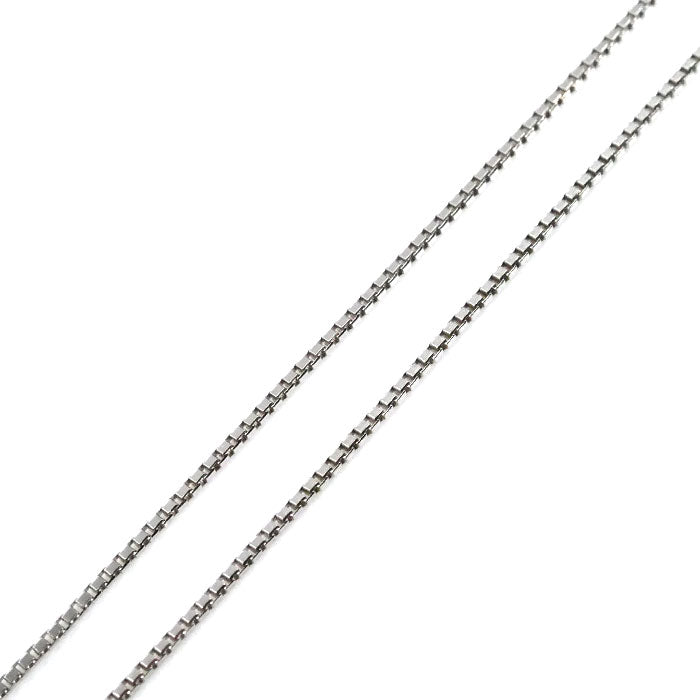K18WG ホワイトゴールド ネックレス ベネチアン ダイヤモンド1.10ct 4.5g ～40cm トップスライド レディース【中古】
