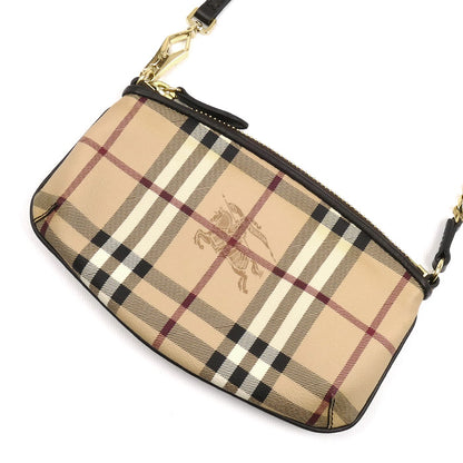 BURBERRY バーバリー チェック ポーチ ベージュ 3882027 レディース【中古】