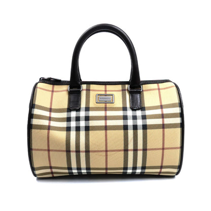 BURBERRY バーバリー チェック ハンドバッグ ベージュ ミニボストン レディース【中古】