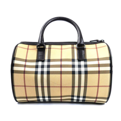 BURBERRY バーバリー チェック ハンドバッグ ベージュ ミニボストン レディース【中古】