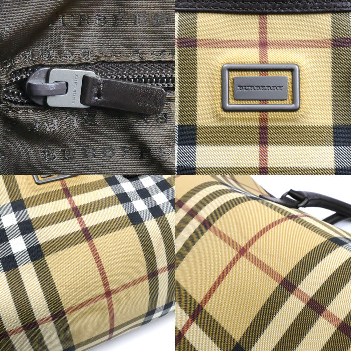 BURBERRY バーバリー チェック ハンドバッグ ベージュ ミニボストン レディース【中古】