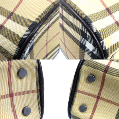 BURBERRY バーバリー チェック ハンドバッグ ベージュ ミニボストン レディース【中古】