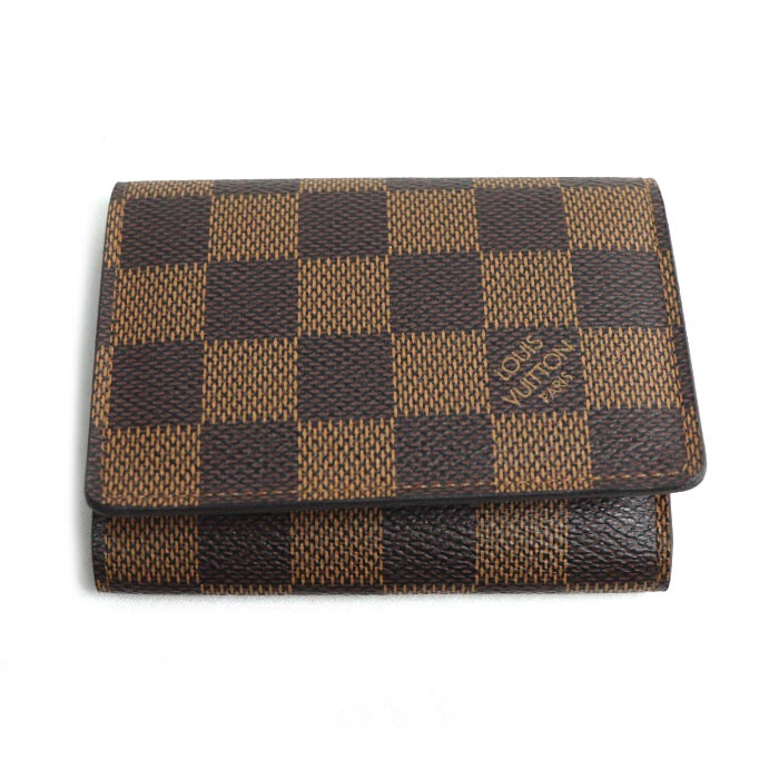 LOUIS VUITTON ルイ・ヴィトン アンヴェロップ カルト ドゥ ヴィジット カードケース ダミエ N62920 CA5112 ユニセックス【中古】