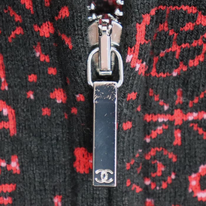 CHANEL シャネル ジップアップ カーディガン ブルゾン ブラック マルチ P70783K10214 36 レディース【中古】
