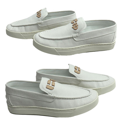 Sangacio サンガッチョ にゅ ローファー ORGANIC ローファー ホワイト 
24cm レディース【未使用】【買取品】