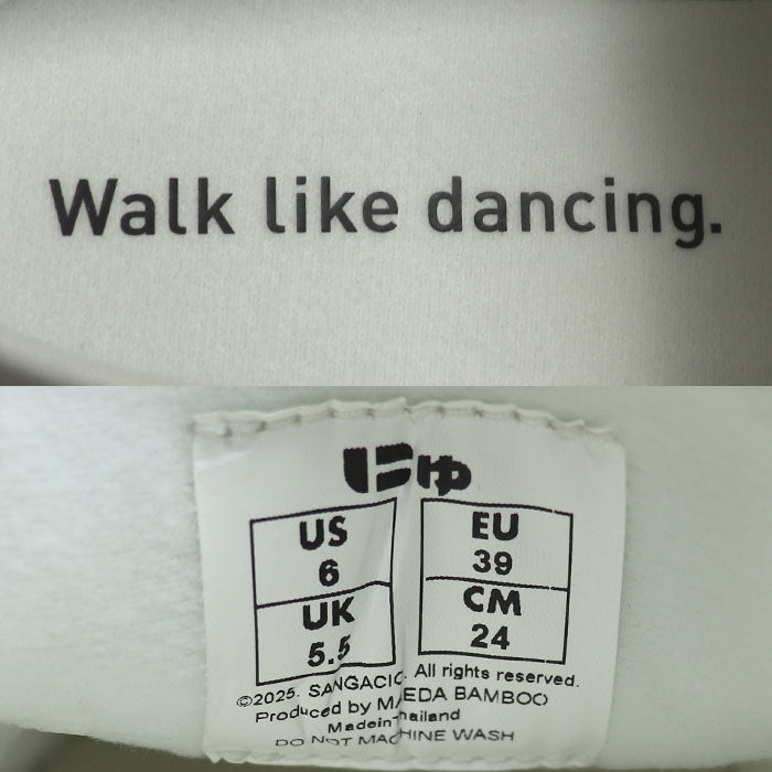 Sangacio サンガッチョ にゅ ローファー ORGANIC ローファー ホワイト 
24cm レディース【未使用】【買取品】