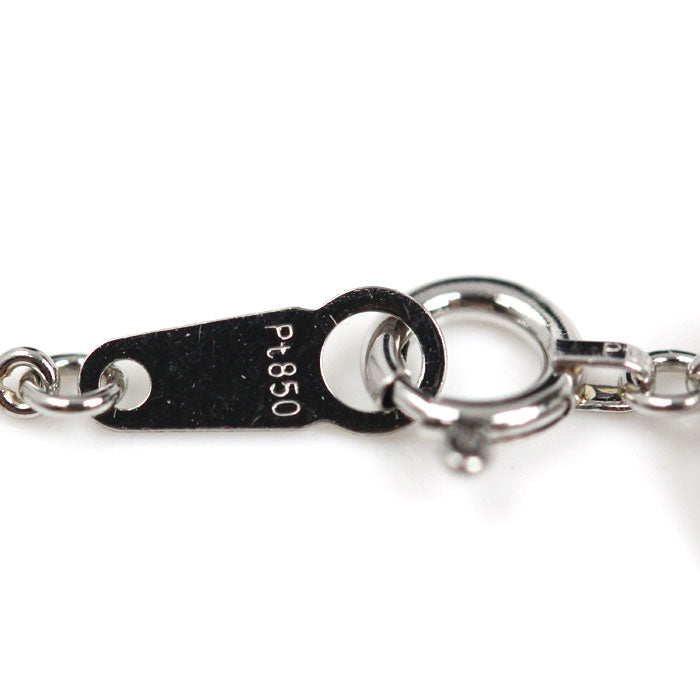 ESTELLE Pt900/850 ネックレス ルビー0.41ct ダイヤモンド0.15ct 2.6g ～44cm レディース【中古】