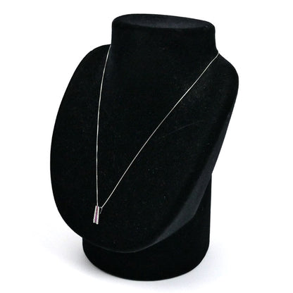 ESTELLE Pt900/850 ネックレス ルビー0.41ct ダイヤモンド0.15ct 2.6g ～44cm レディース【中古】