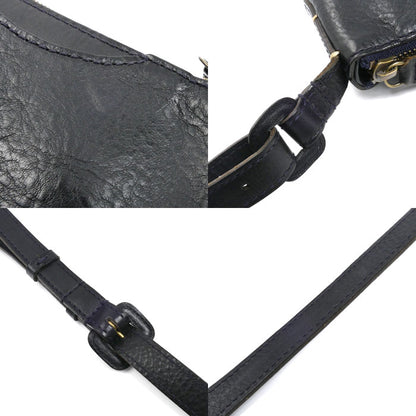 genten ゲンテン ショルダーバッグ ブラック ネイビー【中古】