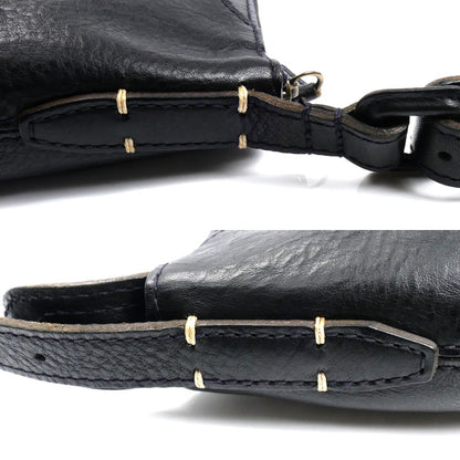 genten ゲンテン ショルダーバッグ ブラック ネイビー【中古】