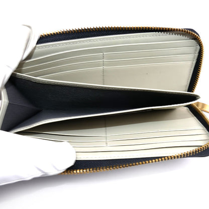 Epoi タイル 長財布 L字ファスナー アイボリー系 アイスグレー 41035 レディース【中古】