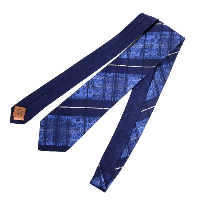 SIMON CARTER サイモンカーター ネクタイ ブルー ペイズリー柄 メンズ【中古】【美品】