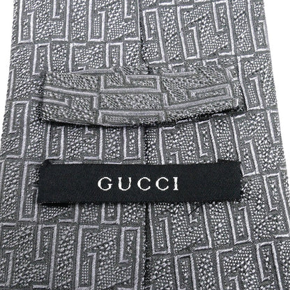 GUCCI グッチ ネクタイ グレー メンズ【中古】