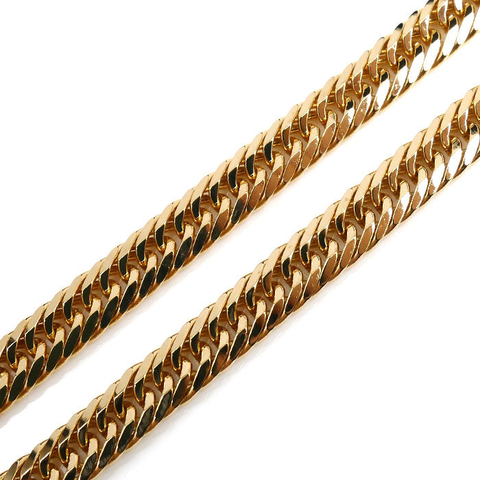 K18YG イエローゴールド ネックレス 喜平8面トリプルカット 30.7g 50cm メンズ【中古】