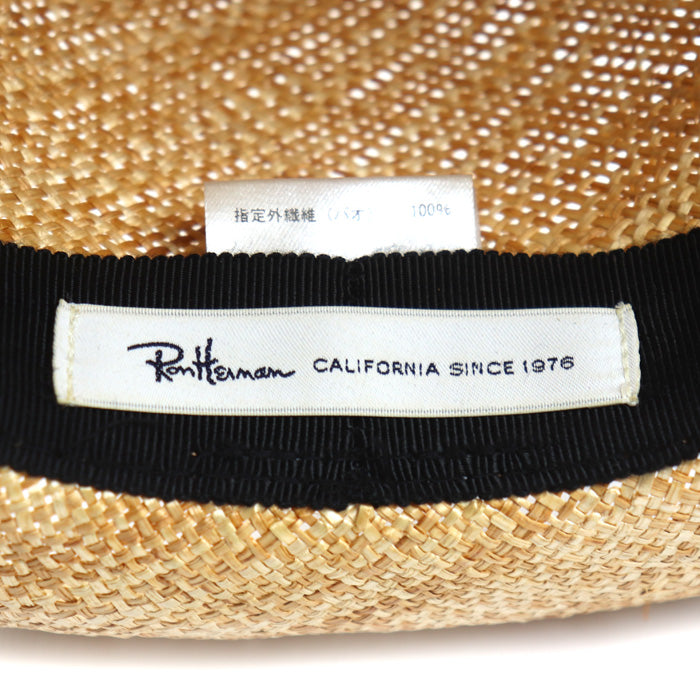 Ron Herman ロンハーマン ストローハット ハット ベージュ 622100135 メンズ【中古】