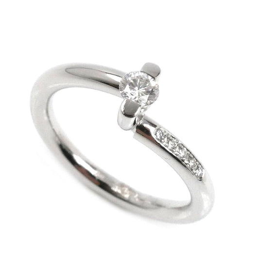 K18WG ホワイトゴールド リング・指輪 ダイヤモンド0.25ct 13号 5.1g レディース【中古】