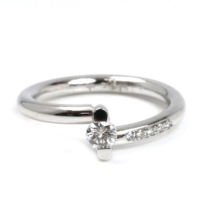 K18WG ホワイトゴールド リング・指輪 ダイヤモンド0.25ct 13号 5.1g レディース【中古】