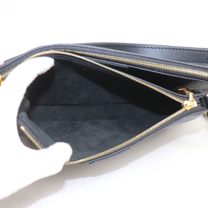 LOUIS VUITTON ルイ・ヴィトン ミュルティ ポシェットアクセソワール ショルダーバッグ モノグラムアンプラント ブラック M80399 ICチップ レディース【中古】