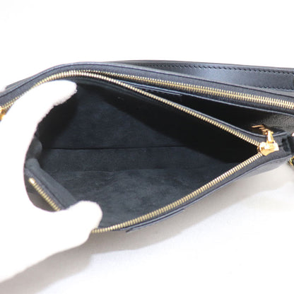 LOUIS VUITTON ルイ・ヴィトン ミュルティ ポシェットアクセソワール ショルダーバッグ モノグラムアンプラント ブラック M80399 ICチップ レディース【中古】