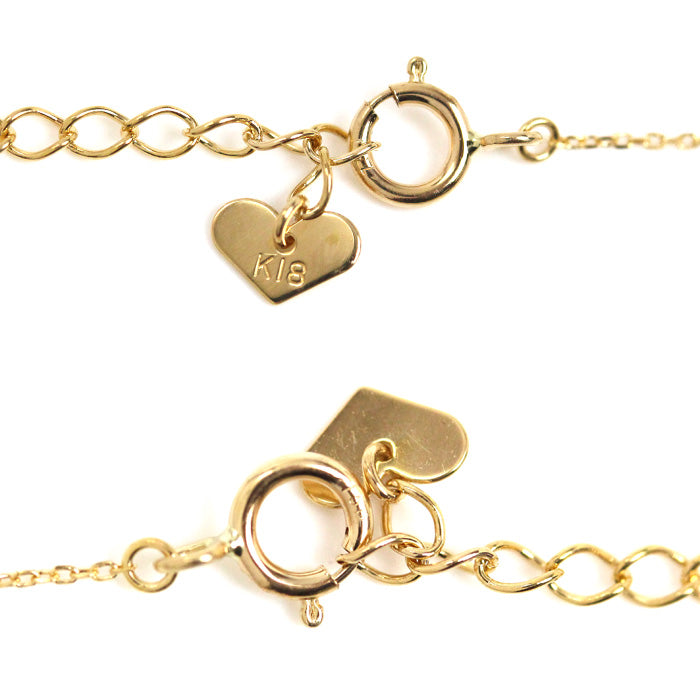 K18YG イエローゴールド ブレスレット ダイヤモンド0.25ct 1.6g 15.5～18cm レディース【中古】