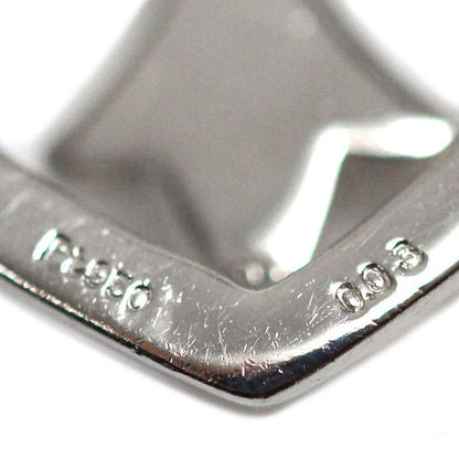 Pt950プラチナ ペンダントトップ ブラックダイヤモンド0.03ct 4.1g シールドモチーフ ユニセックス【中古】