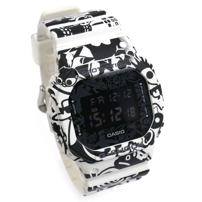 CASIO カシオ G-SHOCK G-UNIVERSE 腕時計 電池式 ホワイト ブラック DW-5600GU-7JR メンズ【中古】