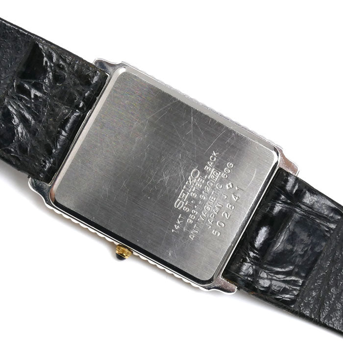 SEIKO セイコー DOLCE ドルチェ 14KT/SS 腕時計 電池式 9531-5120 14金 メンズ【中古】