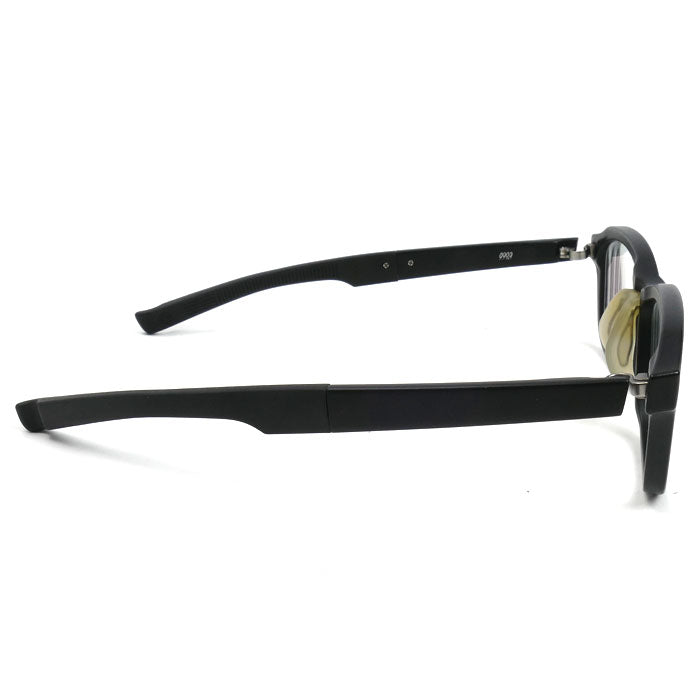 999.9 フォーナインズ メガネ ブラックマット SP-27 度付き メンズ 54□17 138 91 24K【中古】